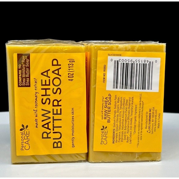 Raw Shea Butter Soap Rosemary Extract 4oz Compare to Shea Moisture - Picture 3 of 6